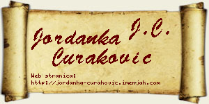 Jordanka Curaković vizit kartica